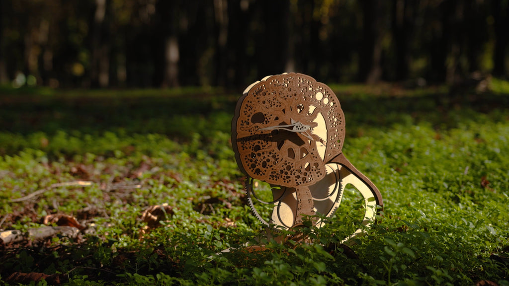 3D Puzzle Mechanical Wooden Clock PuzzleFlow Avatar 45 Pieces