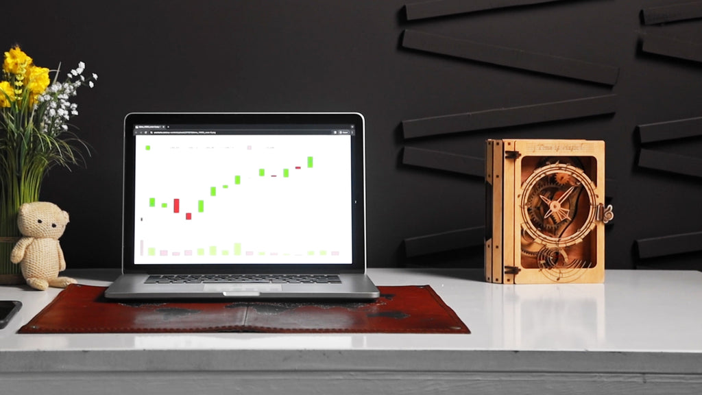 3D Puzzle Mechanical Wooden Clock PuzzleFlow Harmony 46 Pieces