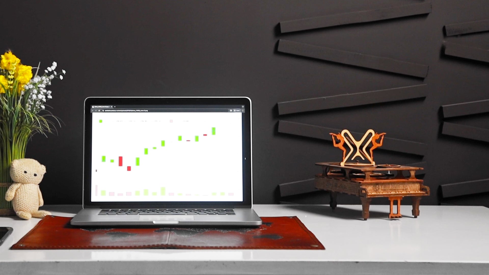 3D Puzzle Mechanical Wooden Piano Clock PuzzleFlow 42 Pieces