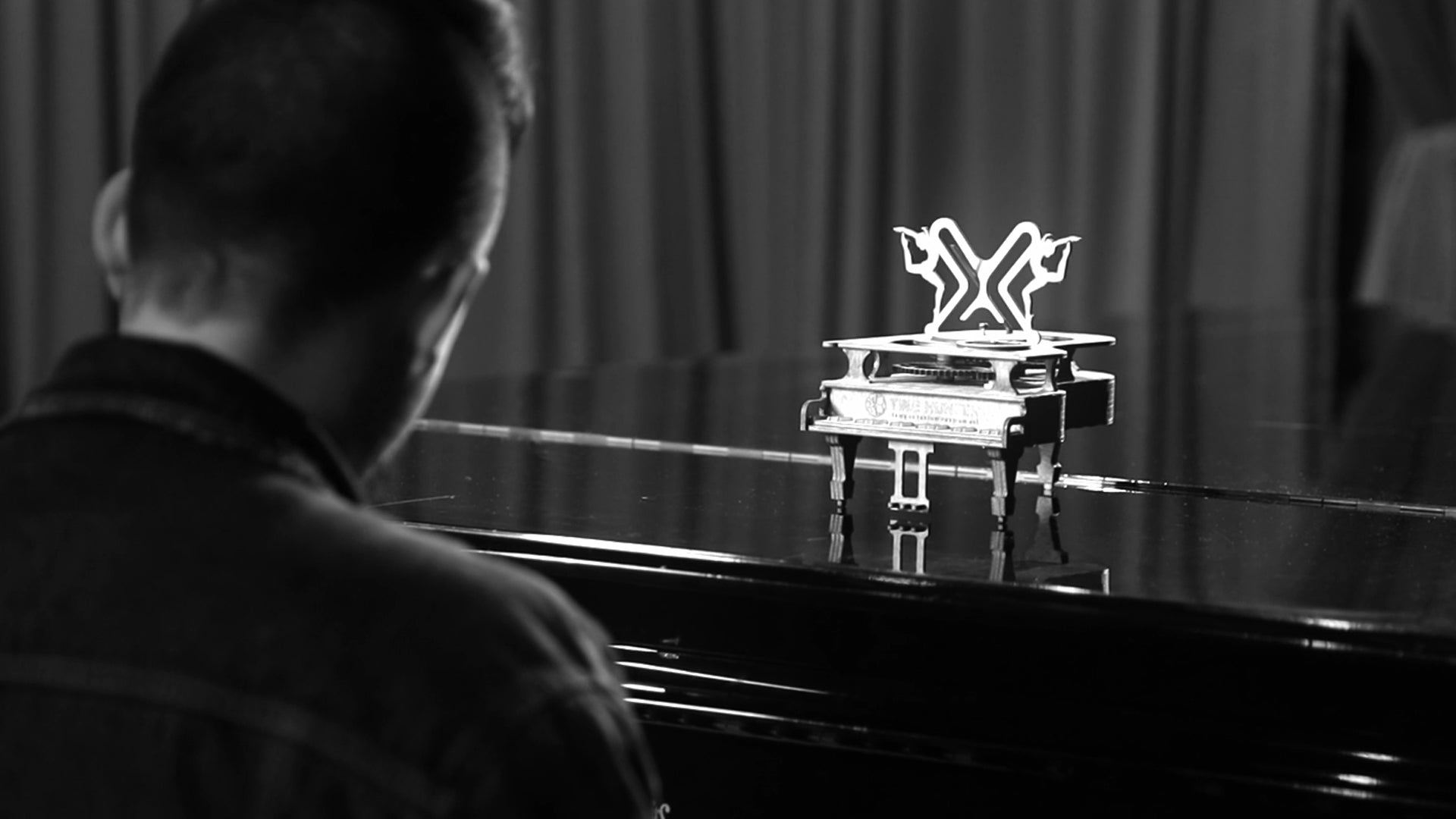 3D Puzzle Mechanical Wooden Piano Clock PuzzleFlow 42 Pieces